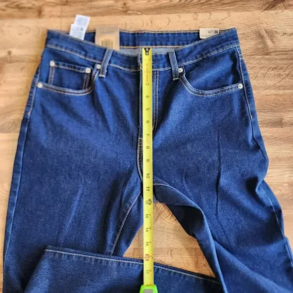 NEW Levis Jeans Womens 30x30 Dark Blue Denim Pants 726 Flare High Rise Stretch - Picture 6 of 8